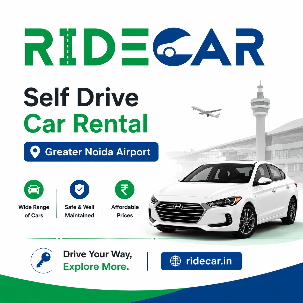 Self Drive Car Rental Greater Noida Airport